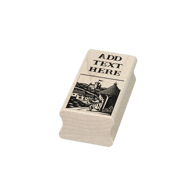 Personalised Minstrel - Wood Art Stamp (Stamp)
