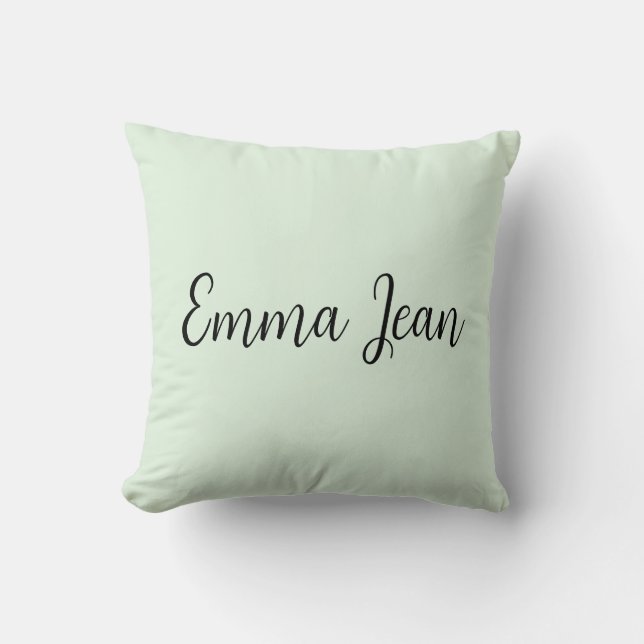 Personalised mint cushion (Front)