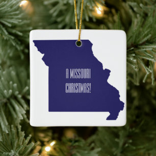 Personalised Missouri State Christmas Ornament