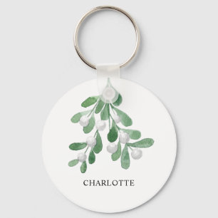 Personalised Mistletoe Key Ring