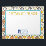 Personalised Mitzvah Note- Sports Notepad<br><div class="desc">Customise an RPRY mitzvah note with your child's name</div>