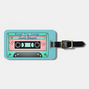Personalised Mix Tape Luggage Tag
