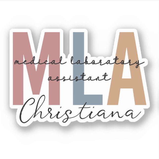 Personalised MLA Medical Laboratory Assistant (Front)