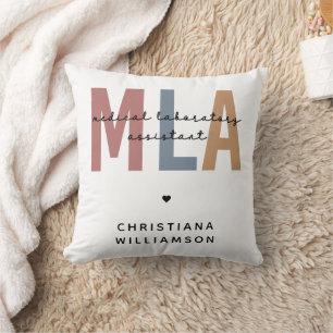 Personalised MLA Medical Laboratory Assistant Cushion