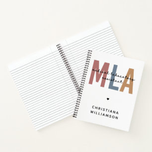 Personalised MLA Medical Laboratory Assistant Notebook