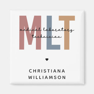 Personalised MLT Medical Laboratory Technician Magnet