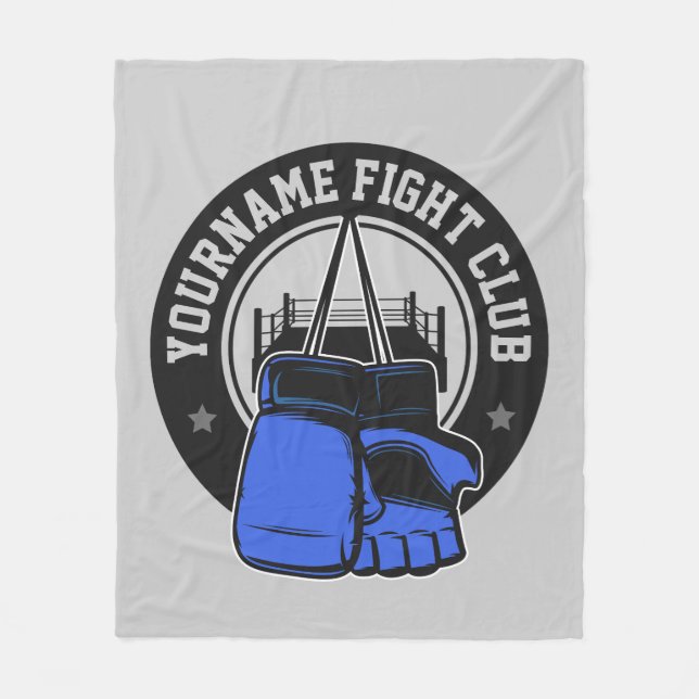 Personalised MMA Mixed Martial Arts Fight Club Fleece Blanket (Front)
