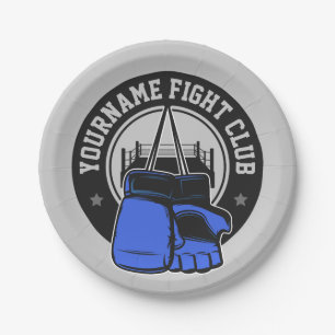 Personalised MMA Mixed Martial Arts Fight Club Paper Plate