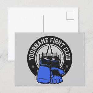Personalised MMA Mixed Martial Arts Fight Club Postcard
