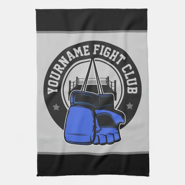 Personalised MMA Mixed Martial Arts Fight Club Tea Towel (Vertical)