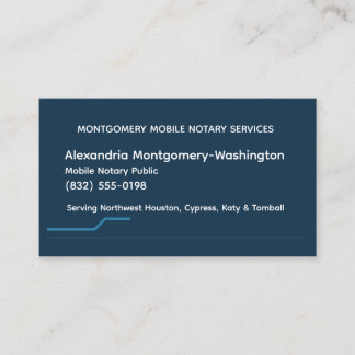 Personalised Mobile Notary QR Booking Business Car Card
