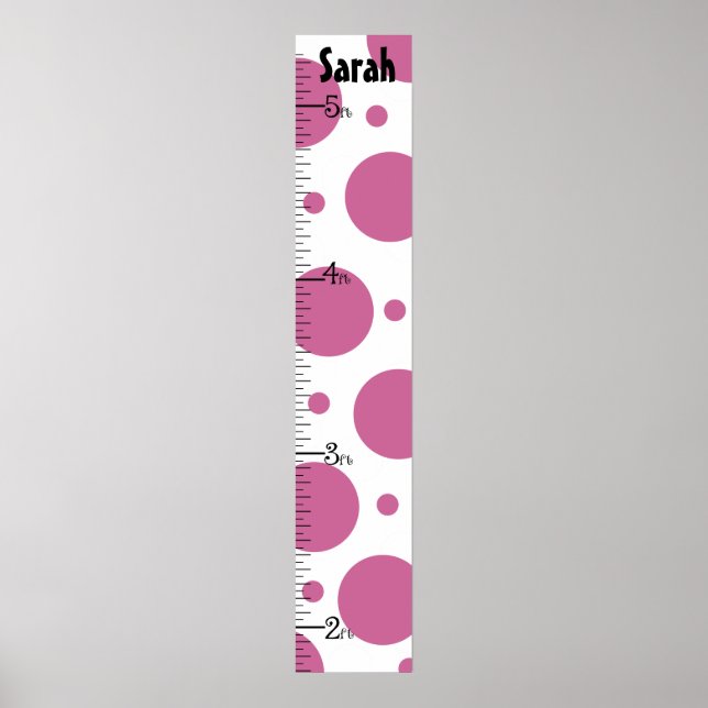 Personalised Mod Dots Growth Chart (Front)