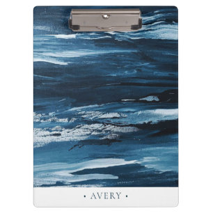 Personalised Modern Abstract Paint Clipboard
