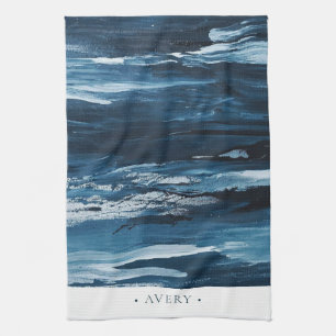 Personalised Modern Abstract Paint Tea Towel