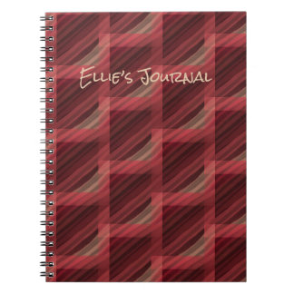 Personalised Modern Abstract Spiral Notebook