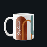 Personalised Modern Arches Terracotta Coffee Mug<br><div class="desc">Personalised Modern Arches Terracotta Mug.</div>