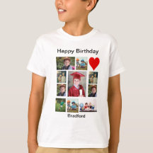 Personalised Modern Birthday 11 Photo Collage 