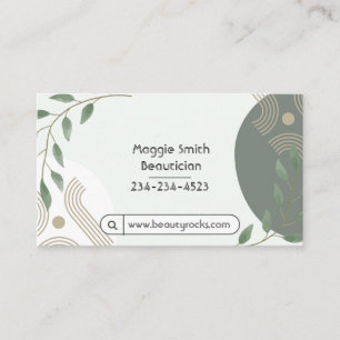 Personalised Modern Boho Plant Business Card