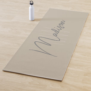 Personalised Modern Bold Monogram Yoga Mat