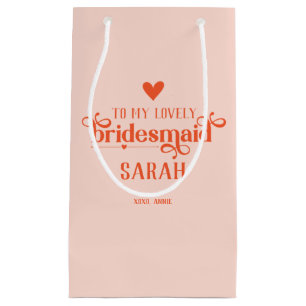 Personalised Modern Bridesmaid Gift Bag
