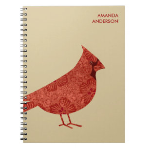 Personalised Modern Cardinal Journal / Notebook