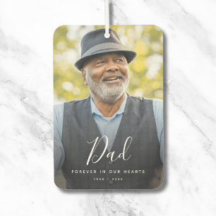 Personalised Modern Celebration of Life Funeral Car Air Freshener
