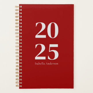 Personalised Modern Chic Red Wine Monthly/Weekly Planner