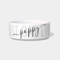 Personalised Modern Chic Script Best Cat Ever Bowl