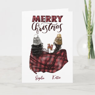 Personalised modern Christmas Card to Soul sister