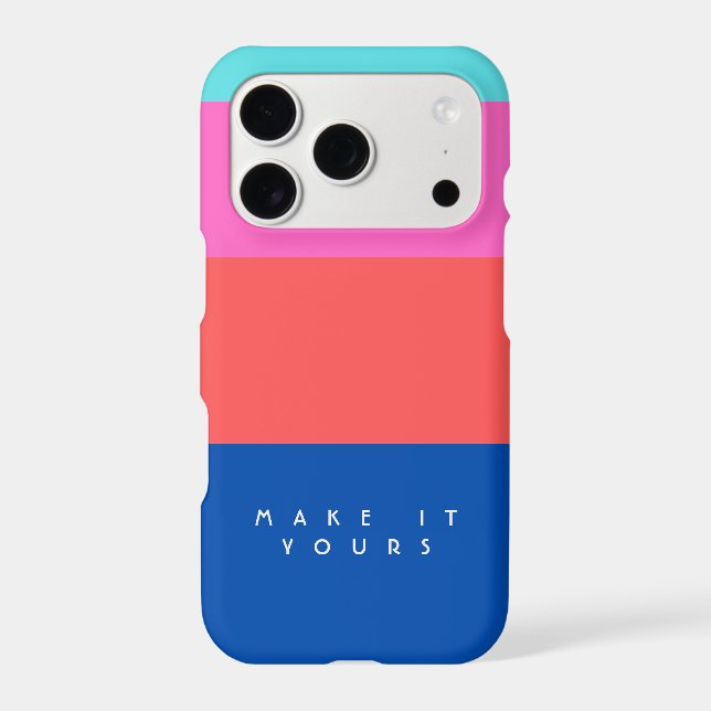 Personalised Modern Colour Block Pattern (Back)