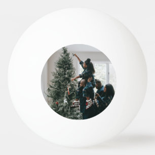 Personalised Modern Custom Christmas Family Photo Ping Pong Ball