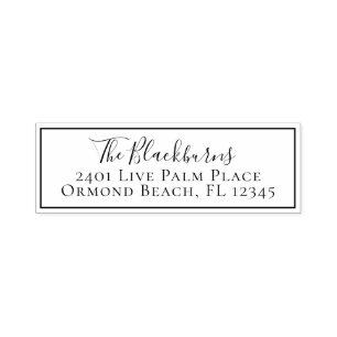 Personalised Modern Custom Return Address Label Self-inking Stamp