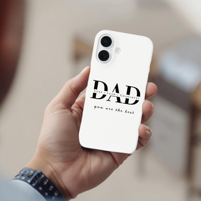Personalised Modern DAD Phone Case (Creator Uploaded)