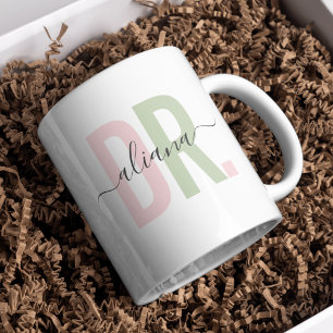Personalised Modern Doctor PhD Mug Custom Name mug