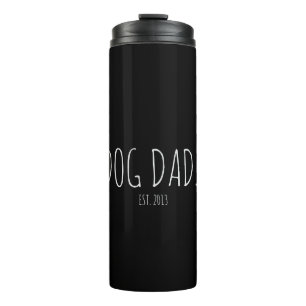 Personalised Modern Dog Dad Thermal Tumbler