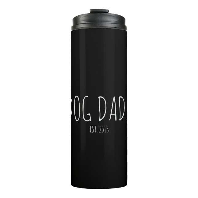 Personalised Modern Dog Dad Thermal Tumbler (Front)