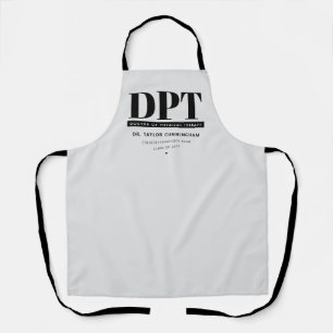 Personalised Modern DPT Doctor of Physical Therapy Apron
