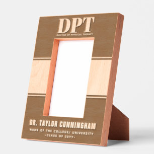 Personalised Modern DPT Doctor of Physical Therapy Etched Frames