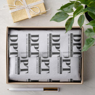 Personalised Modern DPT Doctor of Physical Therapy Tissue Paper