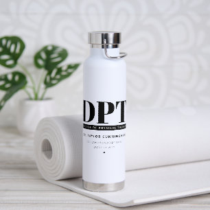 Personalised Modern DPT Doctor of Physical Therapy Water Bottle