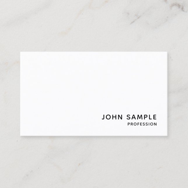 Personalised Modern Elegant Professional Simple Business Card (Front)