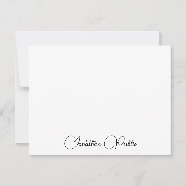 Personalised Modern Elegant Script Name Template (Front)
