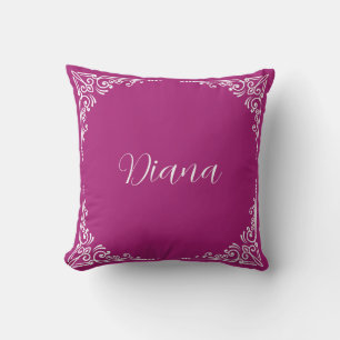 Personalised Modern Elegant Typography Name Cushion