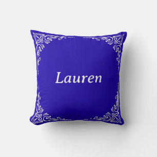 Personalised Modern Elegant Typography Name Cushion