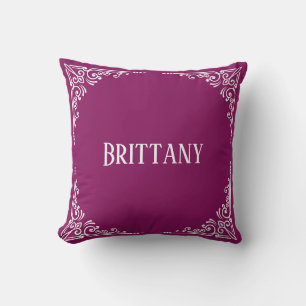 Personalised Modern Elegant Typography Name Cushion