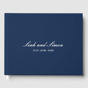 Personalised Modern Elegant Wedding Guest Book