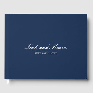 Personalised Modern Elegant Wedding Guest Book