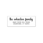 Personalised Modern Family Name Return Address
