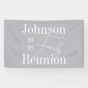 Personalised Modern Family Reunion Party Banner