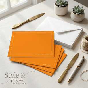 Personalised Modern Flat Note Card